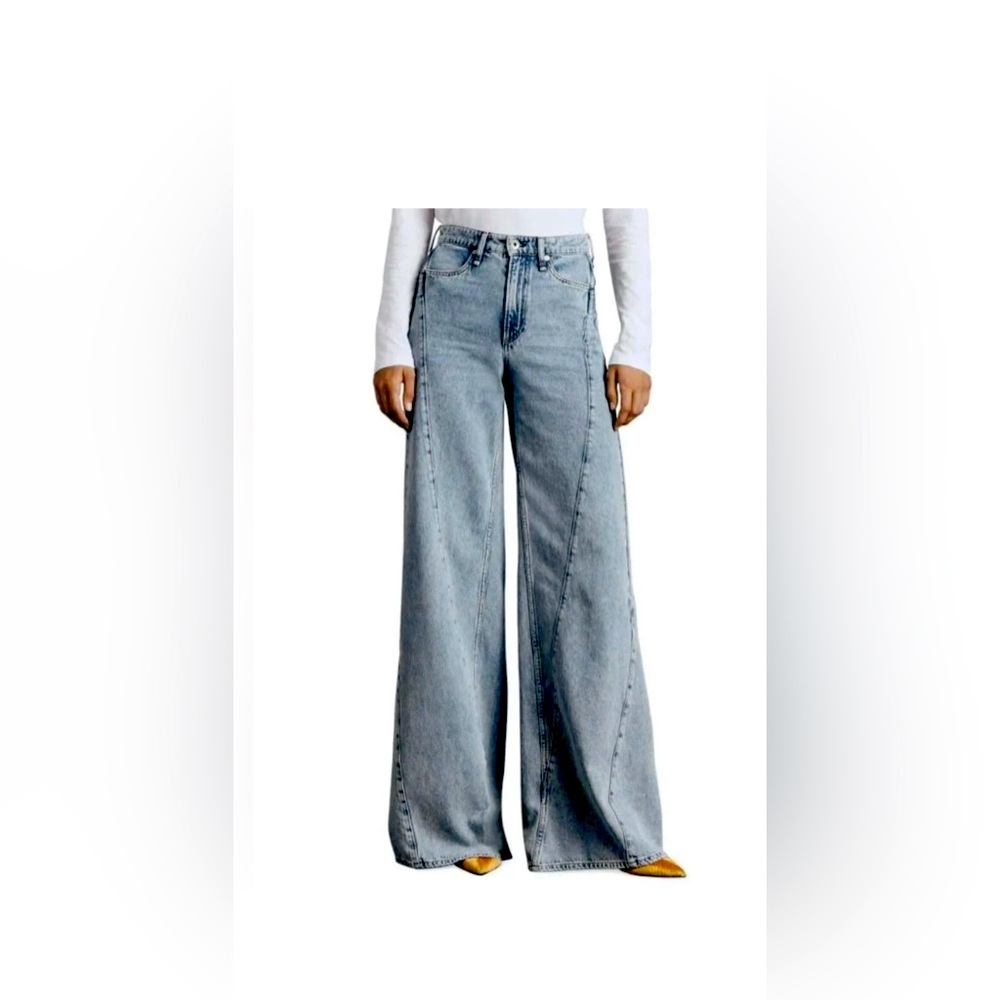 Sofie Splice High-Rice Leg Wide Jean - Alisha